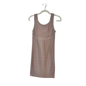 Windsor Pink Rose Gold Sparkle Bodycon Mini Cocktail Dress Size Small Mermaid